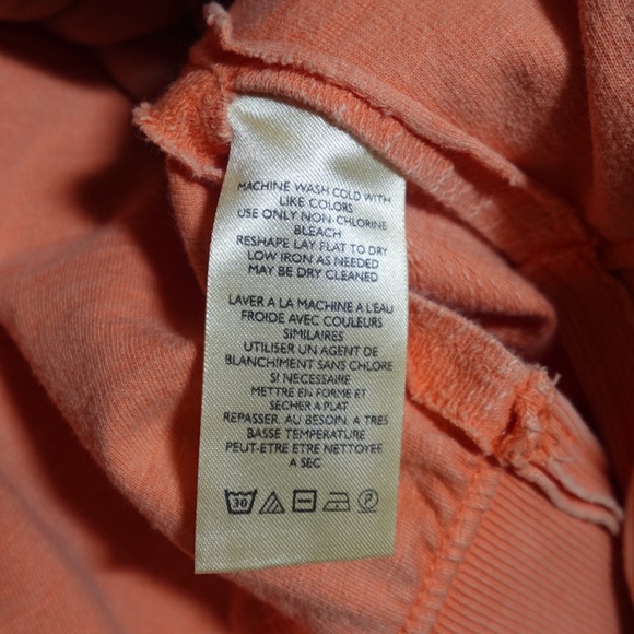 Anthropologie Pilcro Pintuck Sweatshirt – Peach/Orange – Size XL - Picture 6 of 10